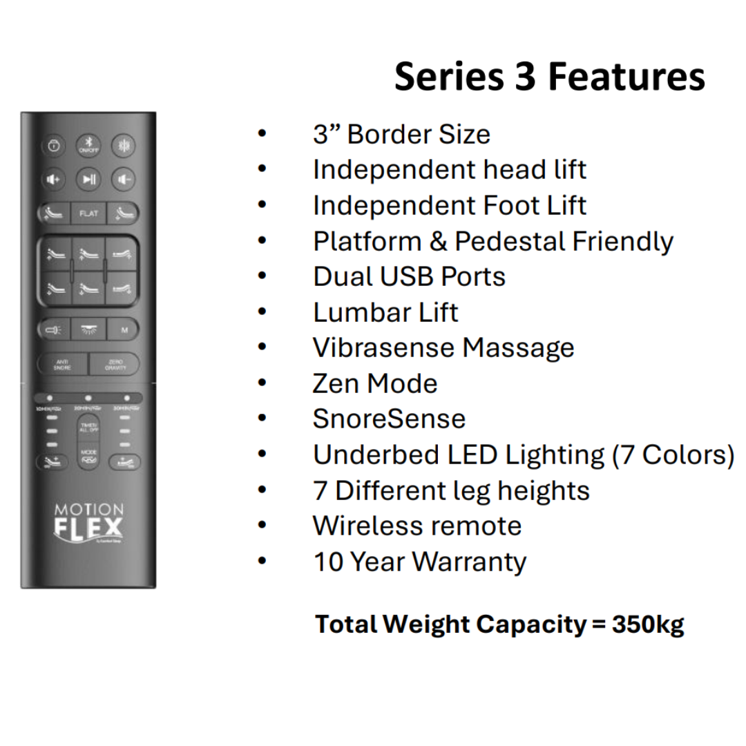 Series 3 - Motion Flex Adjustable Bed Base