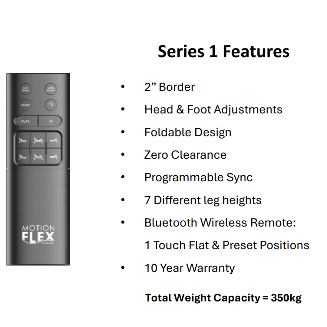 Series 1 - Motion Flex Adjustable Bed Base